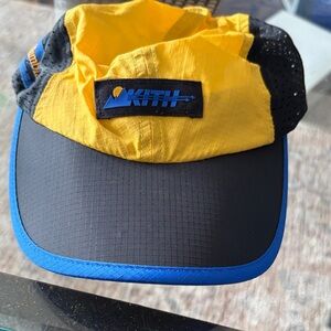 Kith Yellow and Black Cap with Blue Accents
